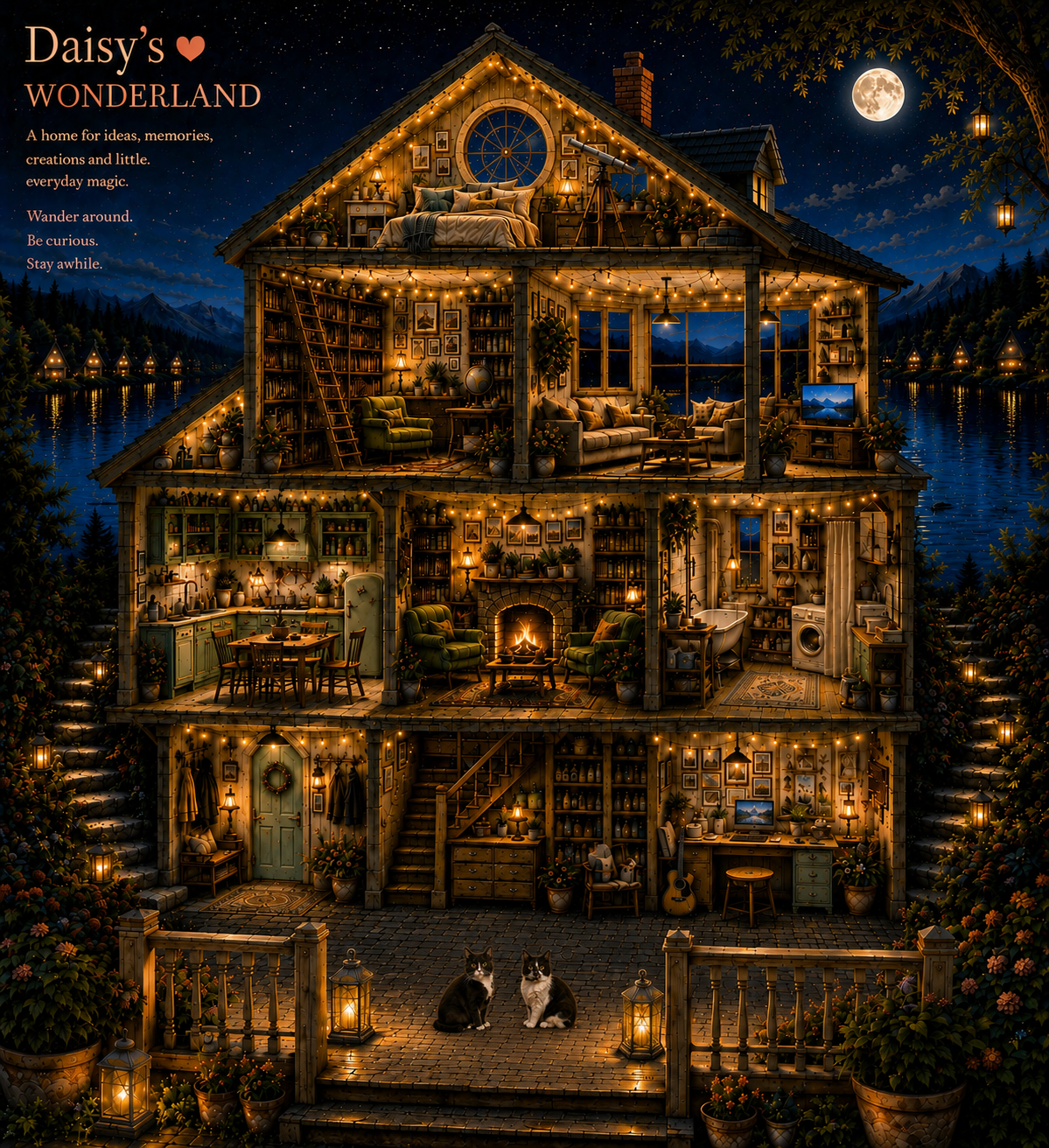 Daisy's Wonderland illustrated house